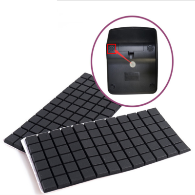 custom die cut anti slip black clear 3m double sided adhesive tape bumper washer feet pad dot gasket silicone rubber