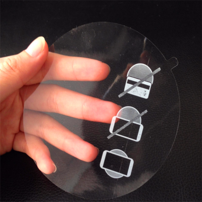 free sample diecut shapes transparent laptop anti scratch printable Heat resistant PET screen protective film